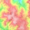 Topografische kaart Iontapede, hoogte, reliëf