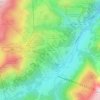 Topografische kaart Oberlech, hoogte, reliëf