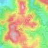 Topografische kaart Salorge, hoogte, reliëf