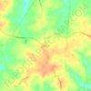 Topografische kaart Somerville, hoogte, reliëf