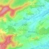 Topografische kaart Drogny, hoogte, reliëf