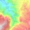 Topografische kaart Los Berrazales, hoogte, reliëf