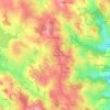 Topografische kaart Le Champ Nègre, hoogte, reliëf