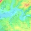 Topografische kaart Le Pinier, hoogte, reliëf