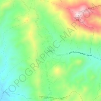 Topografische kaart Larani, hoogte, reliëf