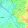 Topografische kaart Rhuddlan, hoogte, reliëf
