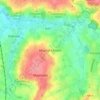 Topografische kaart Maarke-Kerkem, hoogte, reliëf