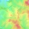 Topografische kaart Cusy, hoogte, reliëf