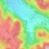 Topografische kaart Les Goutelles, hoogte, reliëf