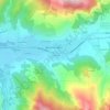 Topografische kaart La Gravette, hoogte, reliëf