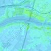 Topografische kaart Kerkeinde, hoogte, reliëf