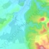 Topografische kaart Hameau de Cal, hoogte, reliëf