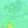 Topografische kaart Ampsen, hoogte, reliëf