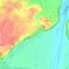 Topografische kaart Satolas, hoogte, reliëf