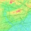 Topografische kaart Ealing, hoogte, reliëf