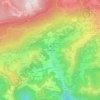 Topografische kaart Contrà Pozza, hoogte, reliëf