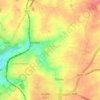 Topografische kaart Alzémont, hoogte, reliëf