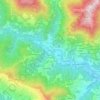 Topografische kaart Gattorna, hoogte, reliëf