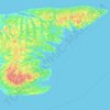 Topografische kaart Boughton Island, hoogte, reliëf