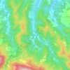 Topografische kaart Poggiolo-Salaiole, hoogte, reliëf