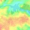 Topografische kaart Les Renardières, hoogte, reliëf