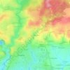 Topografische kaart Le Bas Beaumanoir, hoogte, reliëf