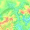 Topografische kaart Kergoff, hoogte, reliëf