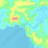 Topografische kaart Hondagua, hoogte, reliëf