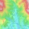 Topografische kaart Monti, hoogte, reliëf