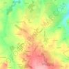 Topografische kaart Brelaudie, hoogte, reliëf