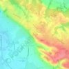 Topografische kaart Le Coustéla, hoogte, reliëf