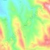 Topografische kaart Trignete, hoogte, reliëf