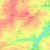 Topografische kaart La Béguerie, hoogte, reliëf