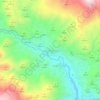 Topografische kaart Guájar Faragüit, hoogte, reliëf