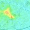 Topografische kaart Kezelberg, hoogte, reliëf