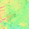 Topografische kaart 天等县, hoogte, reliëf