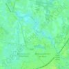 Topografische kaart Zuna, hoogte, reliëf