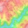 Topografische kaart La Ramade, hoogte, reliëf