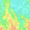 Topografische kaart Les Mûres, hoogte, reliëf