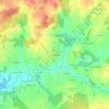 Topografische kaart Mas de Glane, hoogte, reliëf