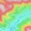 Topografische kaart Le Pré Galland, hoogte, reliëf
