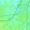 Topografische kaart Bulkenaar, hoogte, reliëf