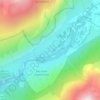 Topografische kaart La Chalpe, hoogte, reliëf