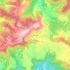 Topografische kaart els Masos, hoogte, reliëf