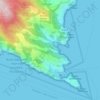 Topografische kaart Niasca, hoogte, reliëf