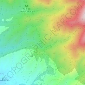 Topografische kaart Solana, hoogte, reliëf