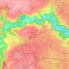 Topografische kaart La Micauderie, hoogte, reliëf
