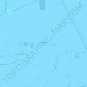 Topografische kaart Corte Sant'Anna II, hoogte, reliëf