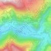 Topografische kaart La Pierre, hoogte, reliëf