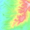 Topografische kaart Behwara, hoogte, reliëf
